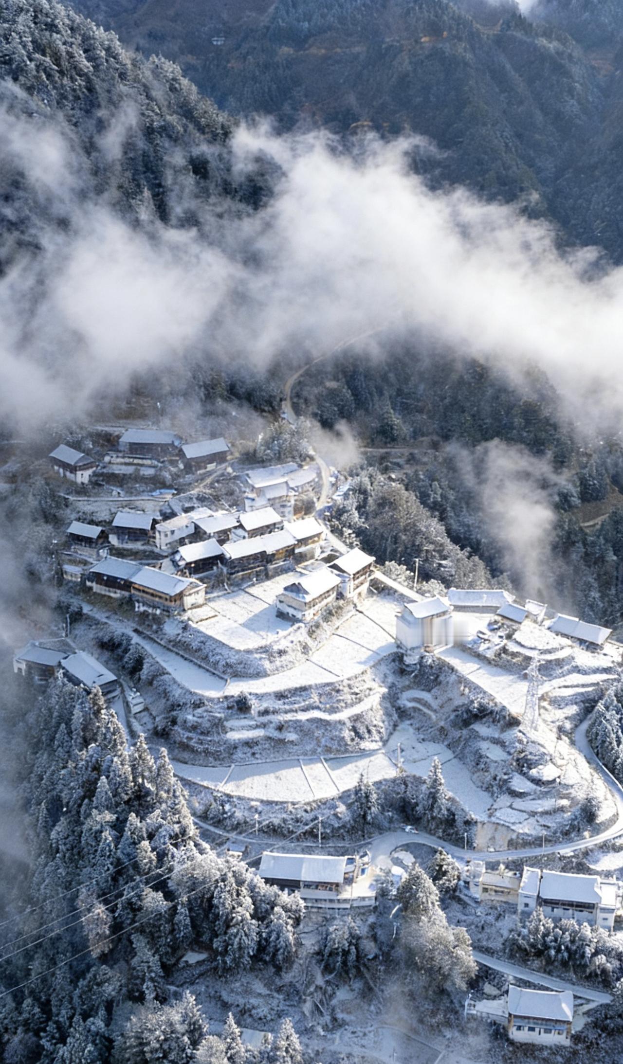 雪景 最美苗寨 航拍 婚礼跟拍