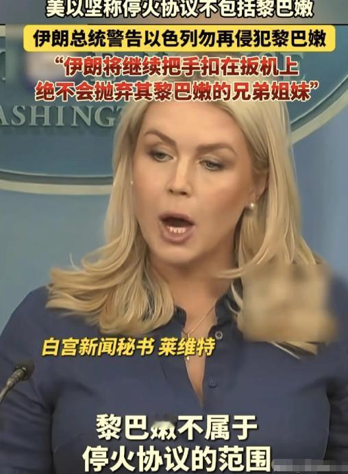 铁证锤穿谎言！谢里夫公开实锤：停火含黎巴嫩即刻生效，特朗普万斯卡罗琳内塔尼亚胡全