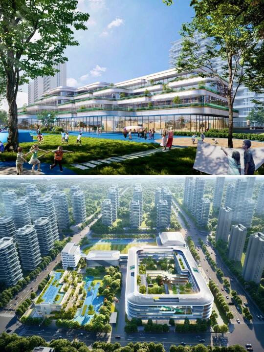 新浦中学&幼儿园｜未来的校园社区｜滨江浦沿