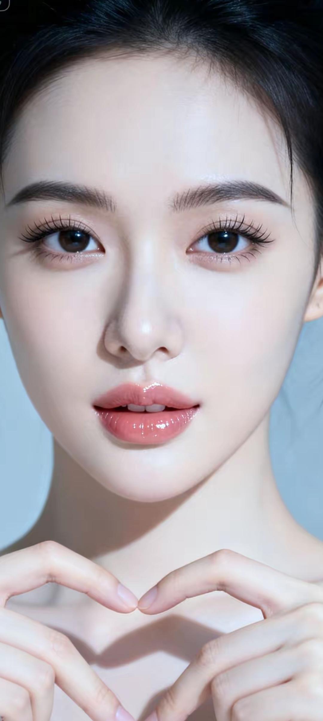 甜美心心手势，温柔可人！💖✨