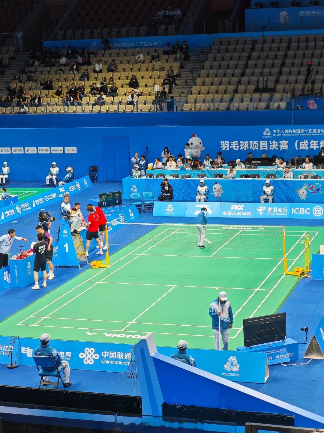 男团 成年组 半决赛浙江队 2-1 广东队 男单 第1场 孙超 21-14 21