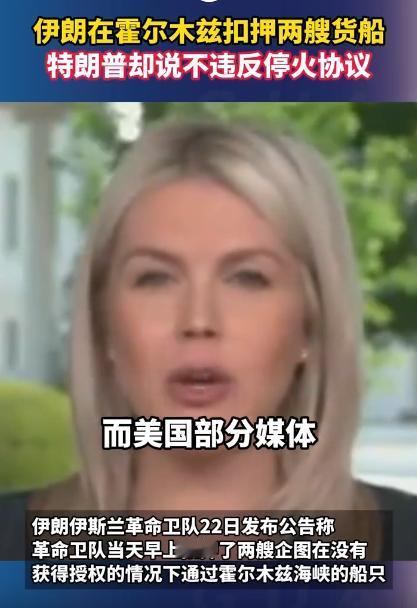 伊朗扣2艘货船，特朗普竟然说不算违约？双标玩得太溜了。
 
伊朗直接就说了扣船的