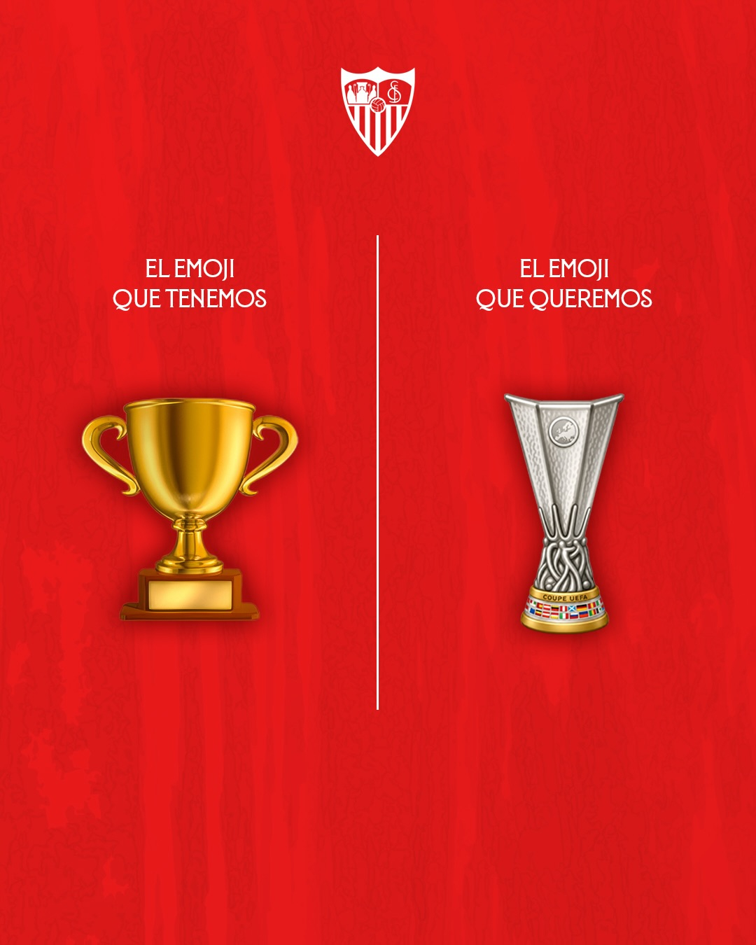 如果小塞我能自定义emoji表情😎VamosMiSevilla⚪️🔴 