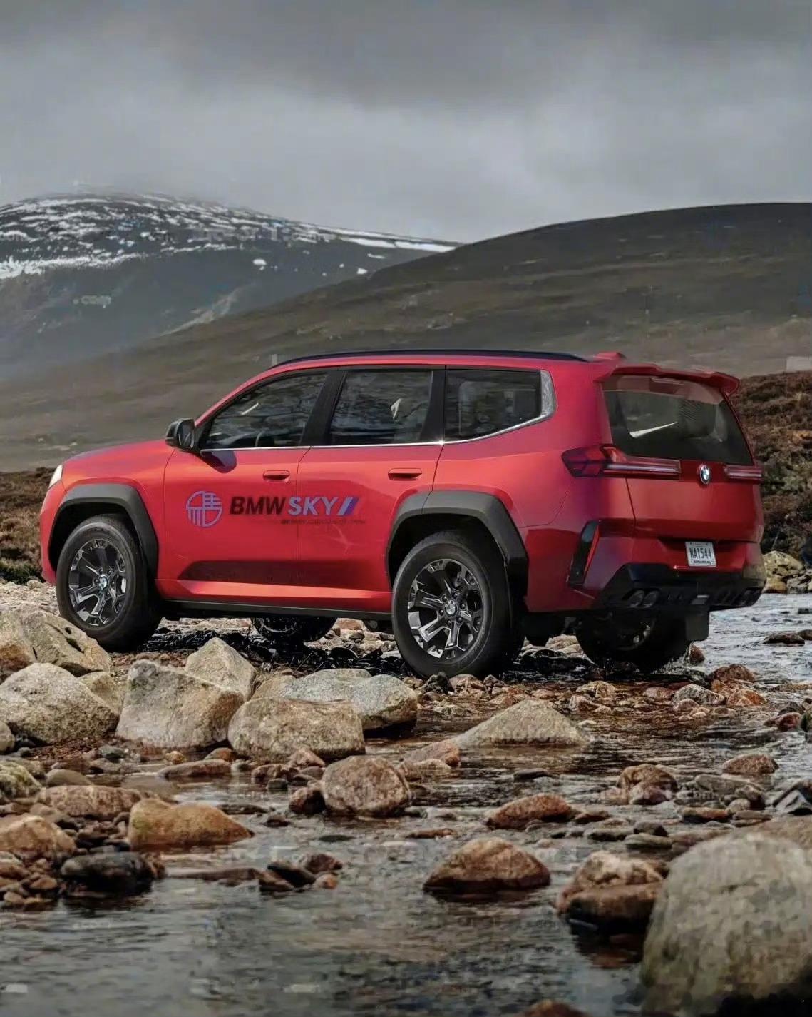 非官方的宝马硬派越野渲染图对标奔驰G，用下一代X5平台，29年发布我觉得，是不是