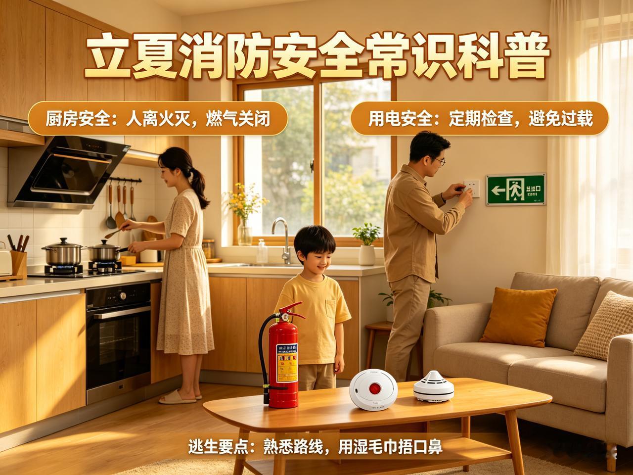 立夏已至，气温攀升，雷雨增多，用电用气量也随之大增。夏季往往是火灾的高发期，别让