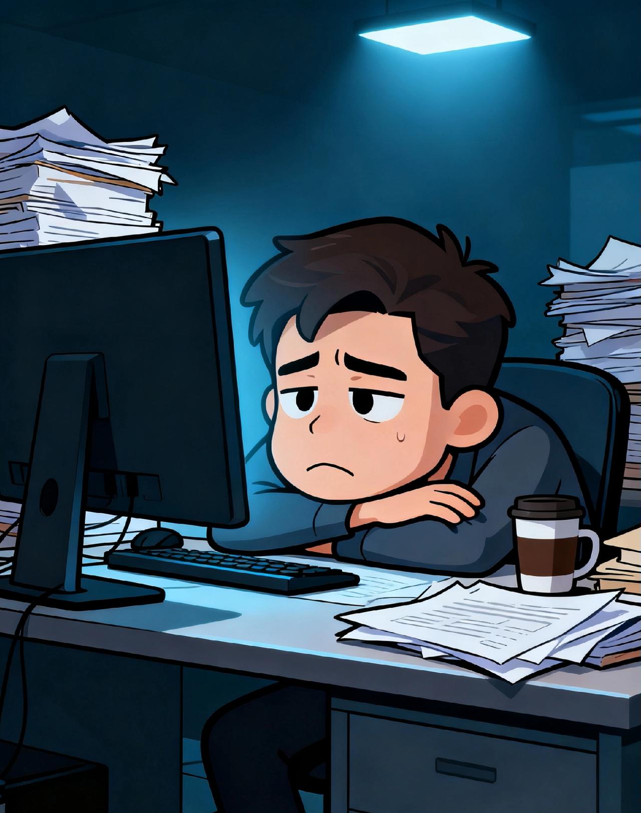 上班哪有不疯的？不过是硬撑着内耗罢了
 
每天早上闹铃一响，不是被叫醒，是被“要