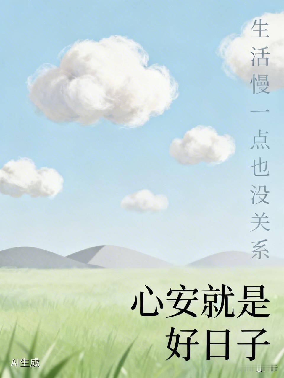 生活慢一点也没关系，手机少刷一会儿，抬头看看天。别总被“别人”带节奏，踏实走自己