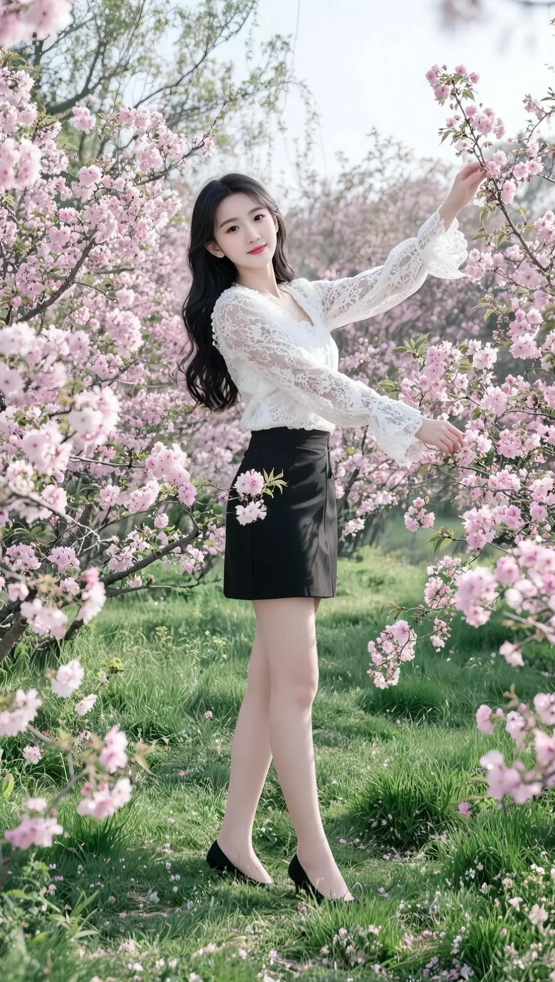 AI春日花丛照 随变ai随便玩