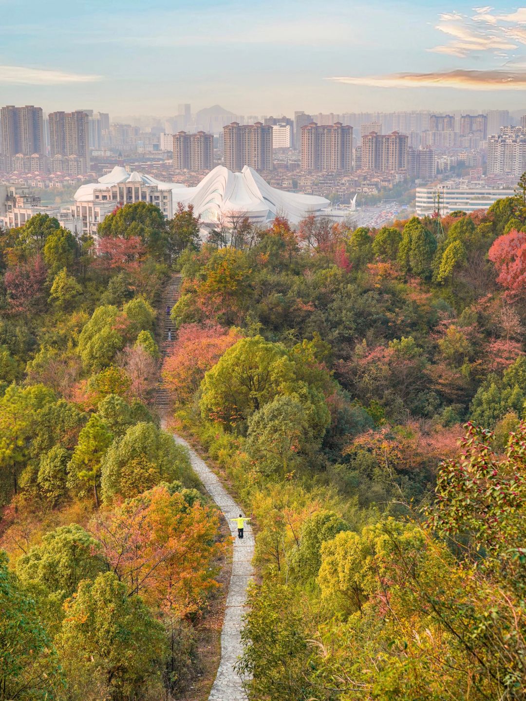长沙你别太离谱！这条五彩斑斓路线太绝了🍂