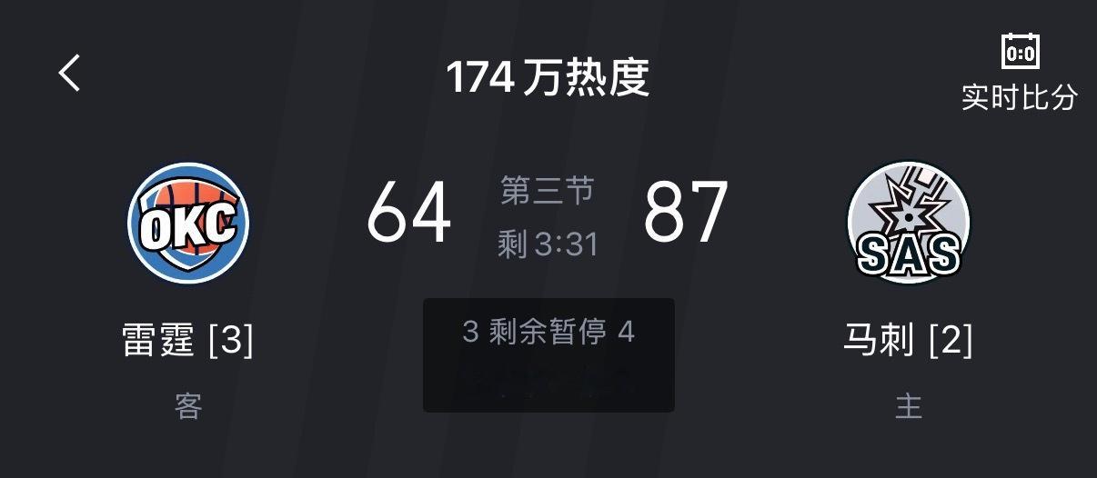 抢七来了！ 