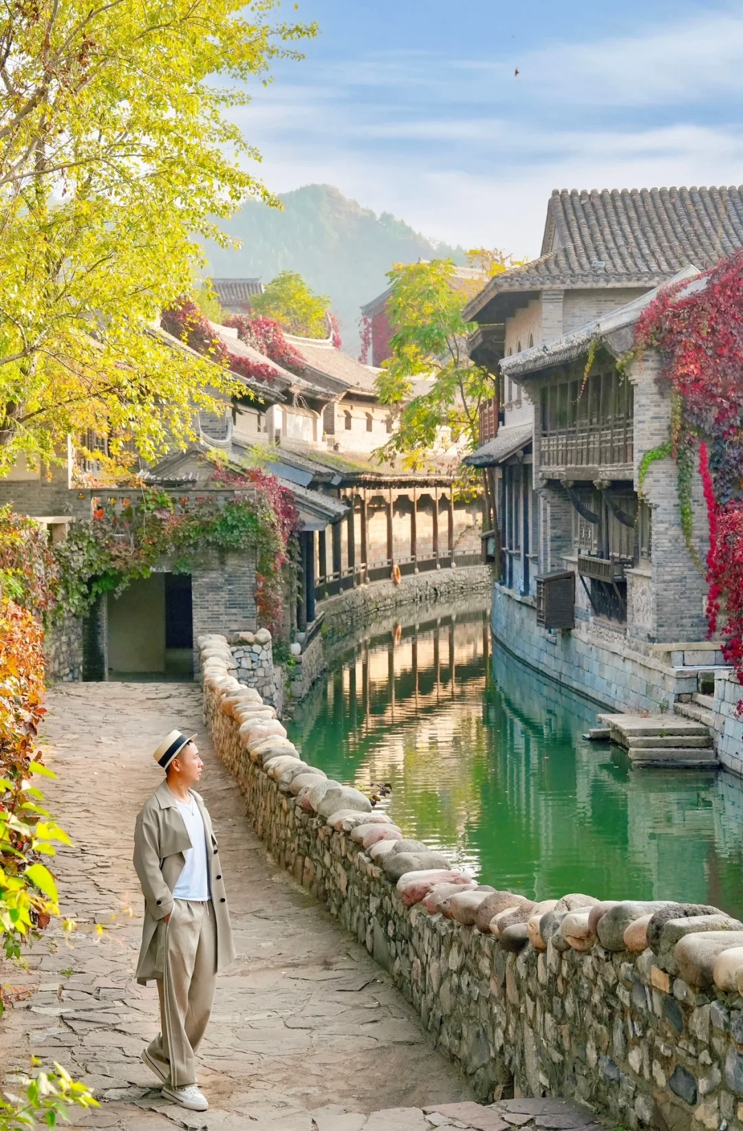 妈呀这也太美了吧🍂水镇的秋天是真的美‼️