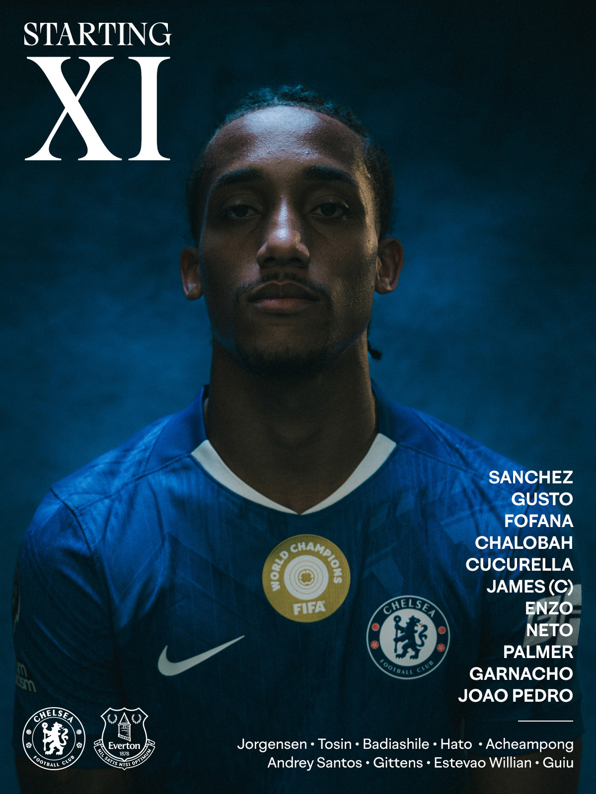 VS 埃弗顿 切尔西首发