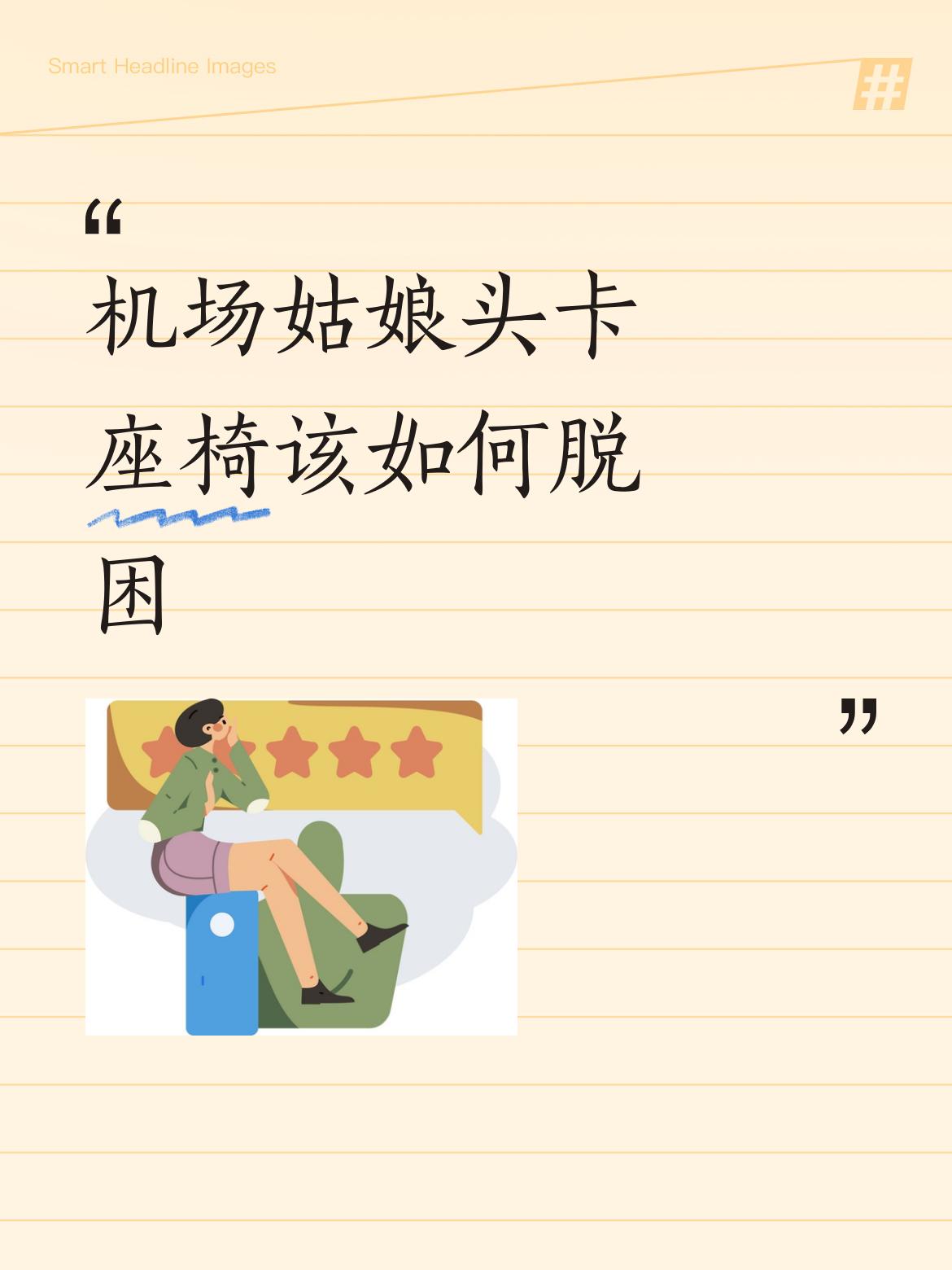 机场姑娘头卡座椅该如何脱困
