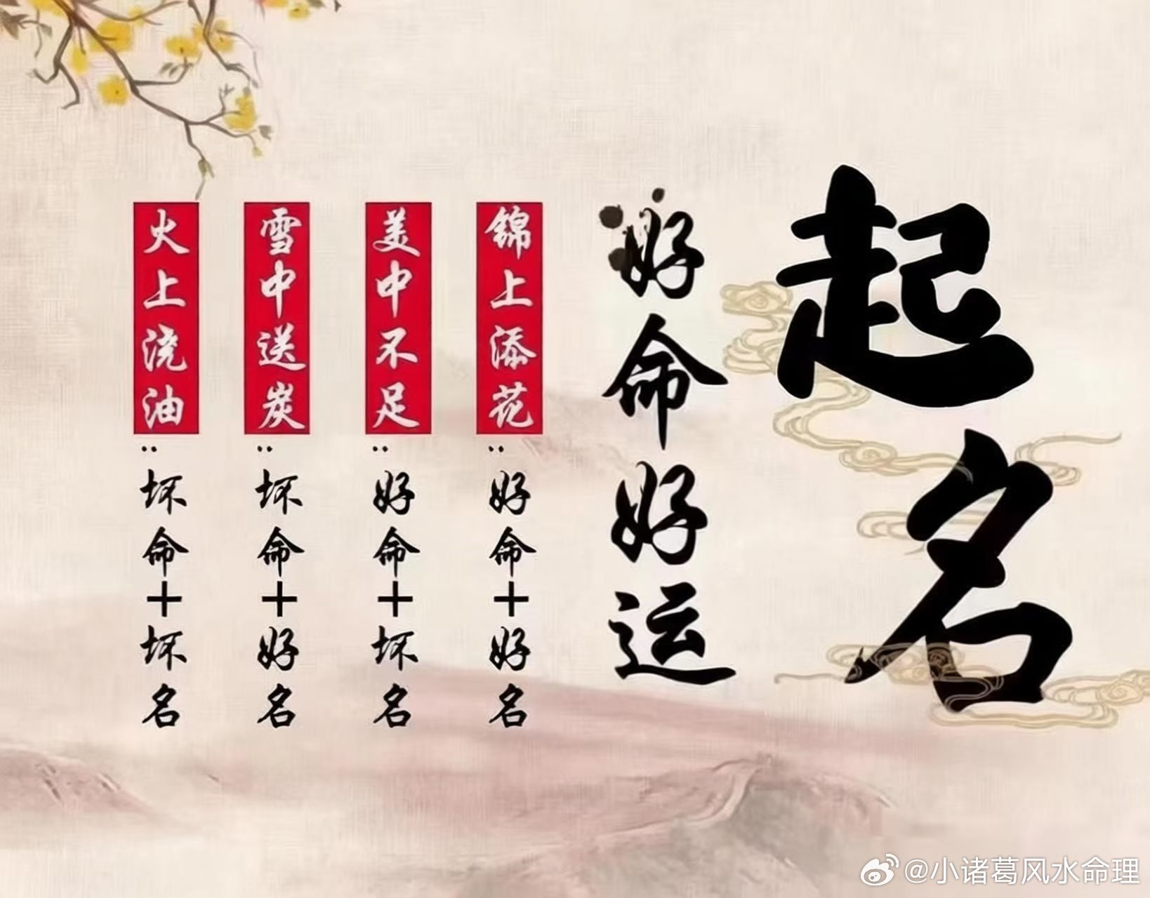 好名于吉命，是锦上添花；于凶命，是趋吉避凶。古人云：不怕生错命，就怕起错名。名字