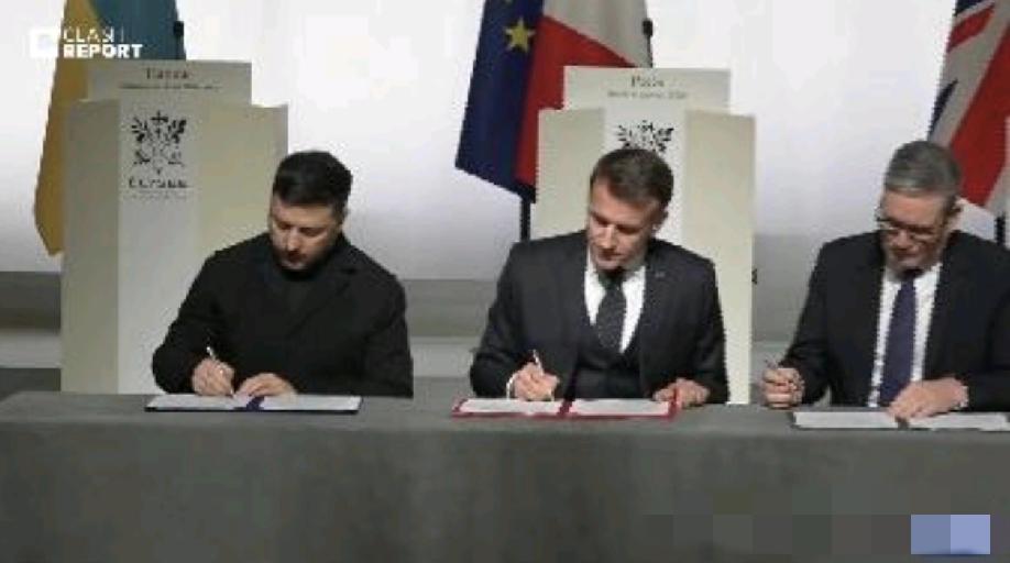 泽连真是一位不可多得的人才！

近日，乌克兰、法国和英国代表在严肃氛围中签署战后