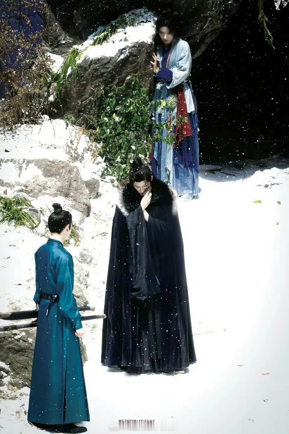 檀健次《何不同舟渡》这两张路透美的和画一样。 