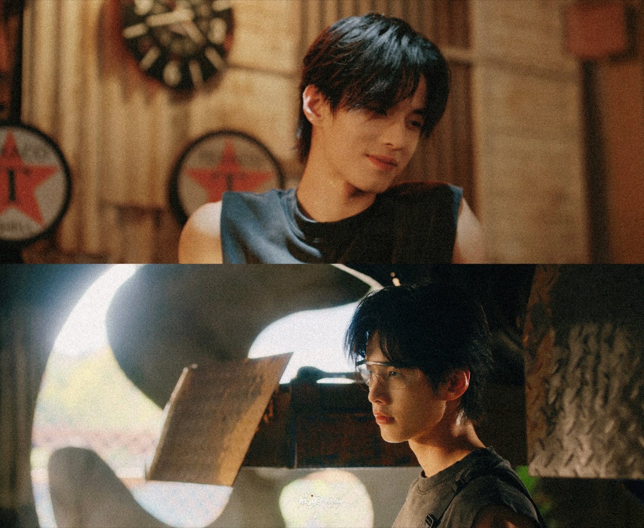 何与苏感 单眼皮配上眼下伤痕，何与饰演的靳朝简直是天选！眼神温柔又带强势，每个镜