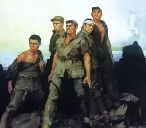 同样是画红军，同样是一个题材，画出来的东西怎么就隔了一个物种
翻出八十年代小学课