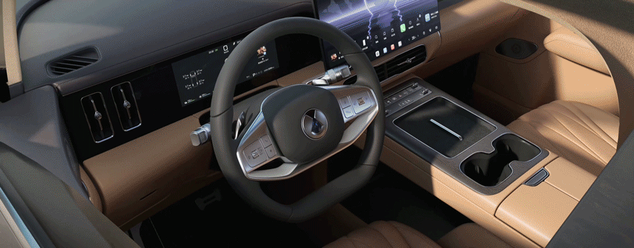 第二代腾势D9... 第一眼：副驾屏好小，翻下来后，直接杀死比赛。美学与功能性兼