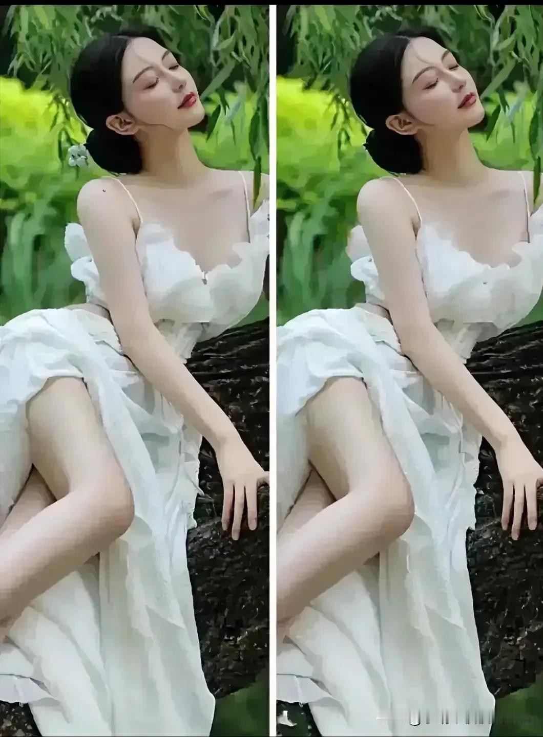 白衣翩翩舞，清影照花间
找不同考眼力
至少有八处不同找找[灵光一闪]
