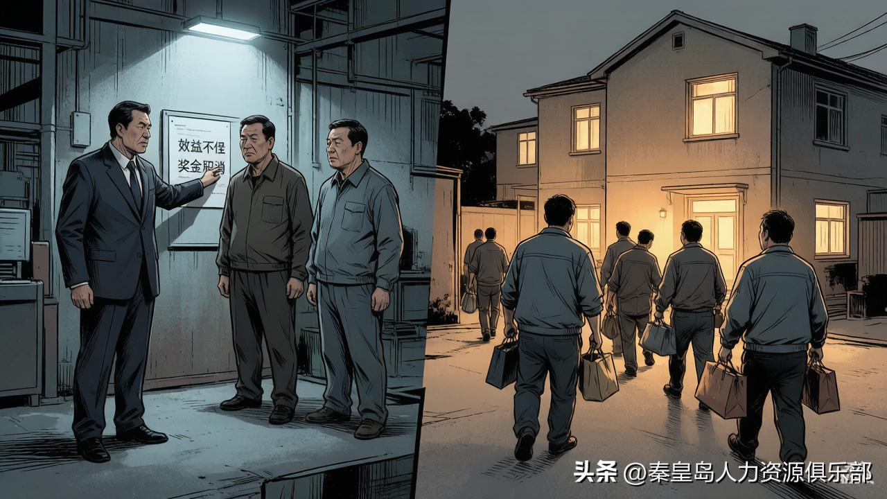 今年公司效益不好，董事长一句话，三个厂长回车间传达，结果完全不一样，员工的反应天