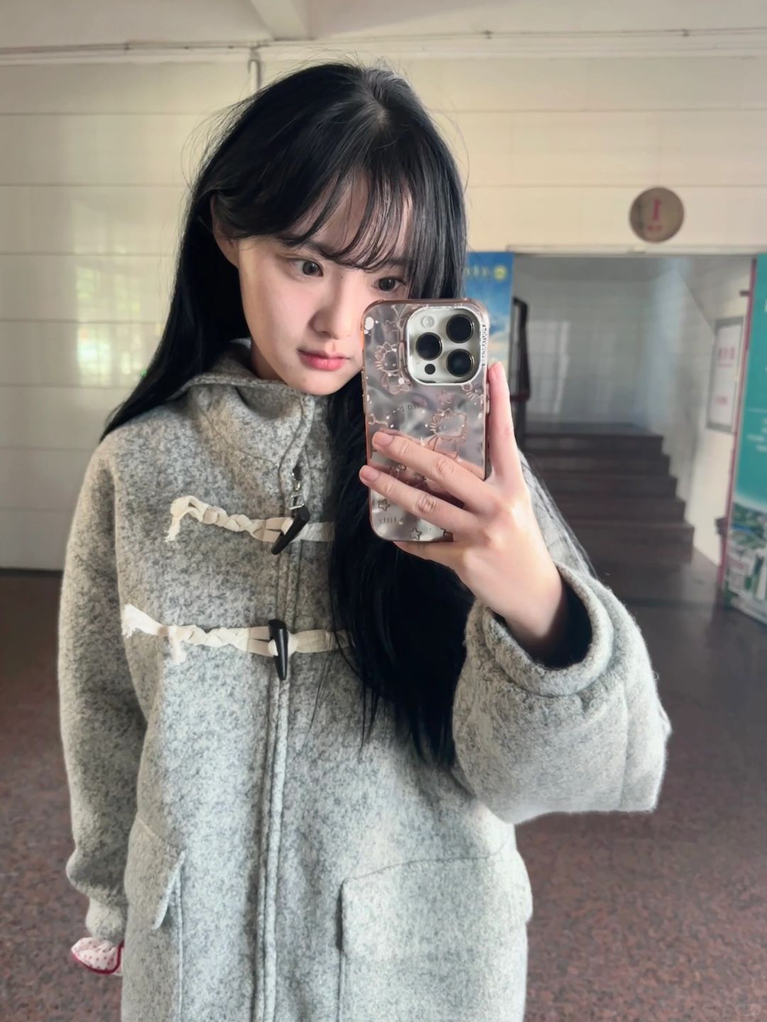 牛角扣大衣