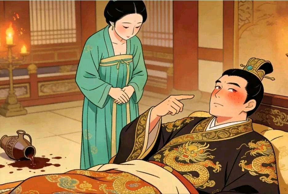 公元810年，唐宪宗大醉，见郭贵妃不在，拉住侍女郑氏说：“相士说你能生天子，朕来