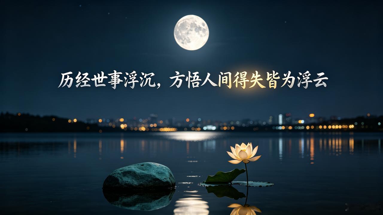 人在什么情况下才能大彻大悟历经世事浮沉，方悟人间得失皆为浮云