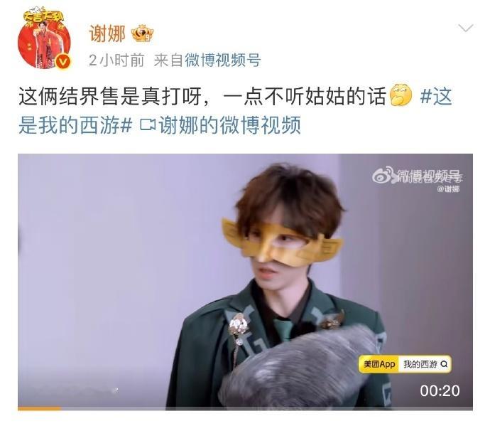 谢娜一口气发了六条西游微博 看谢娜一口气发六条这是我的西游微博，就知道节目有多好