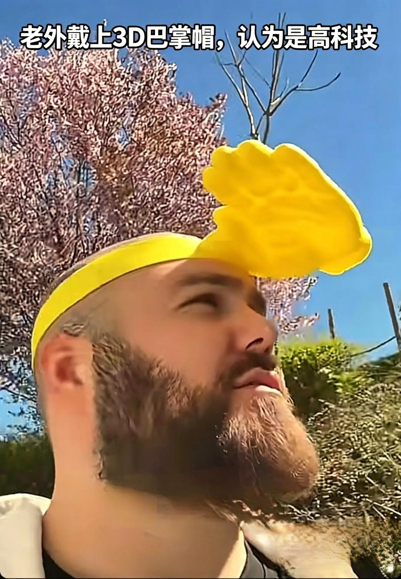 一顶巴掌帽，照见中外科技的真实差距
 外国网友捧着3D打印的巴掌帽，满脸自豪地展