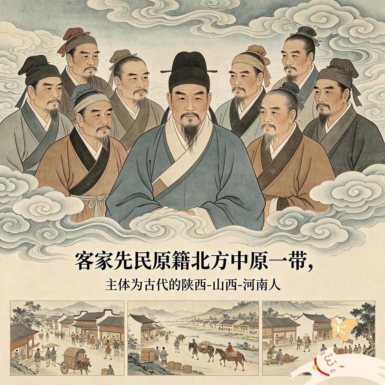 “客家”，其实是指“北方中原移民的历代南迁后裔”，它是相对于南方百越土著而言的。