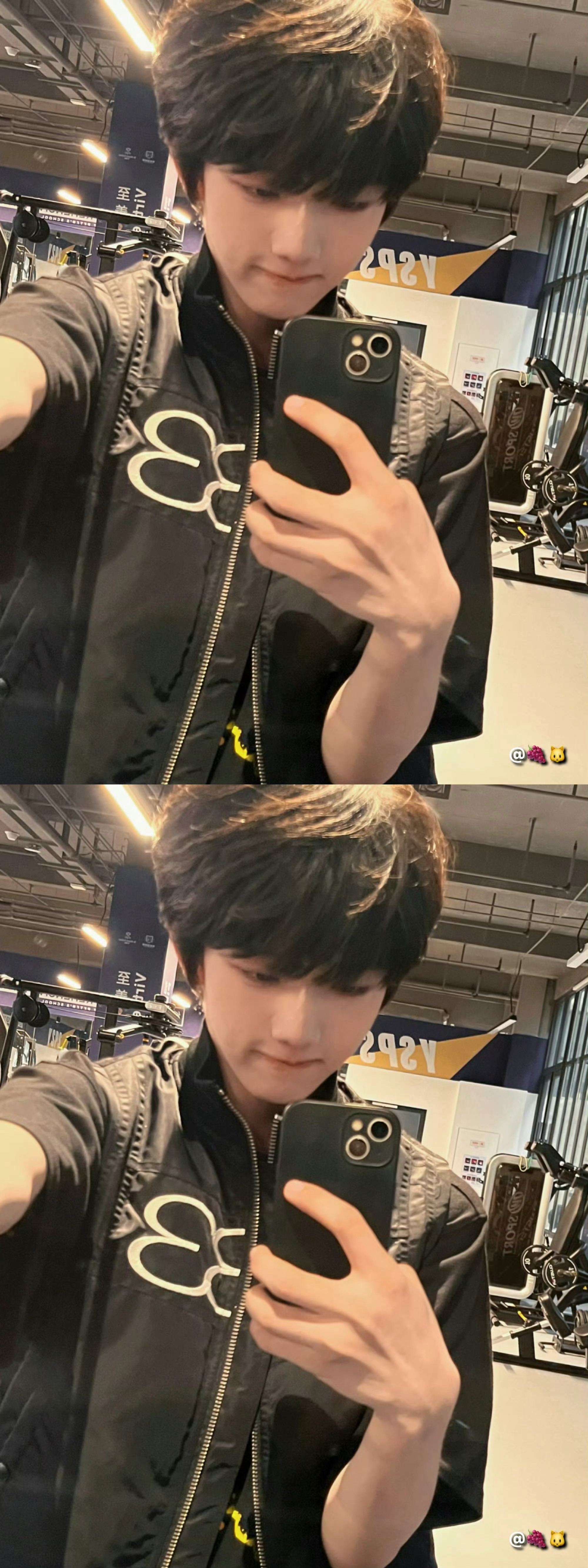 张函瑞高会分享自拍.张函瑞高会发健身房自拍张函瑞高会分享健身房对镜自拍，张函瑞一