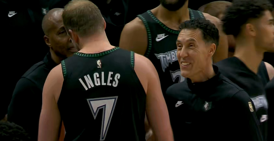 狼狗五连胜了快船逼出明尼苏达无情发球机英格尔斯战神里德关键前板+三分，麦丹关键罚