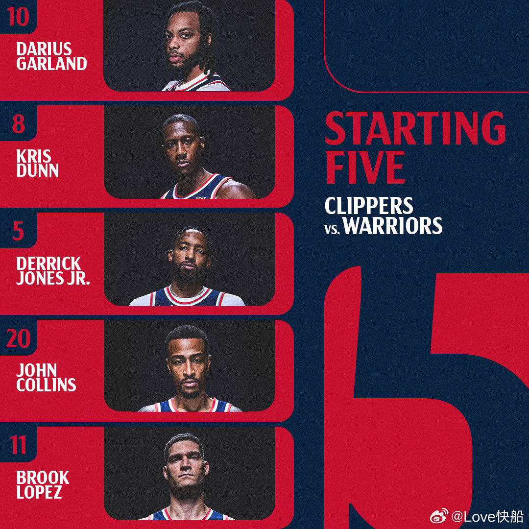 常规赛最后一场，快船对阵勇士！📺网页链接！ 