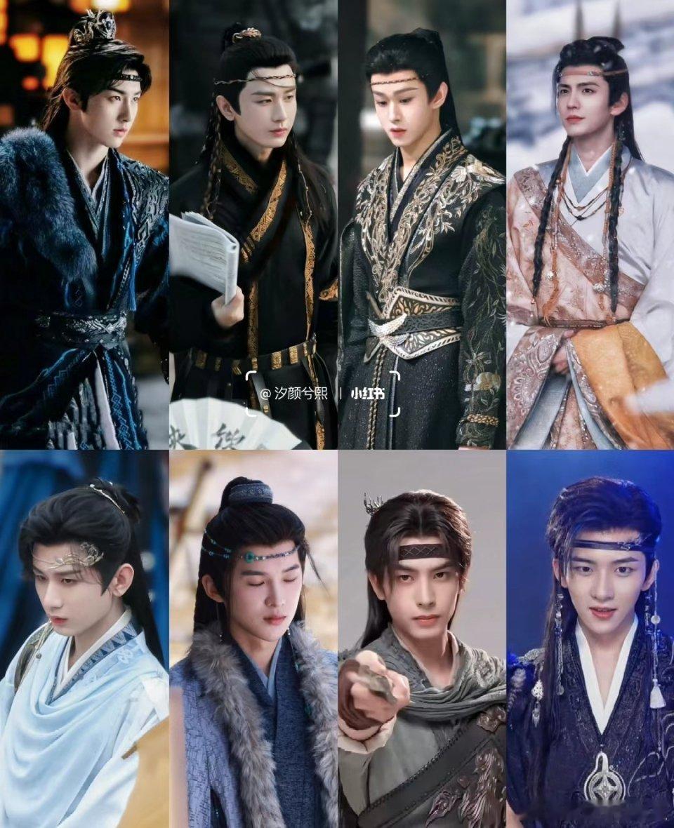 没想到待播剧里面有这么多抹额的造型，感觉每一个人都挺有特色的 ​​​