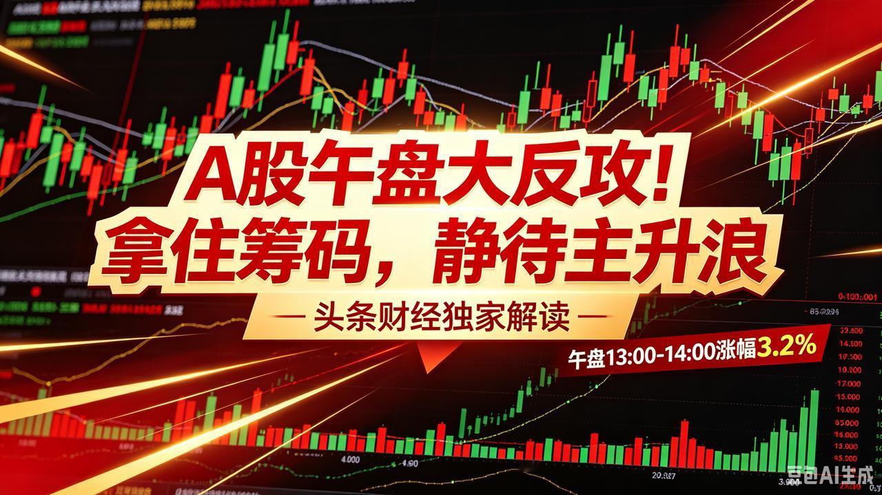 午盘A股全线反攻：恐慌割肉者踏空，坚守筹码者回血，这才是市场真相！
A股午盘强势