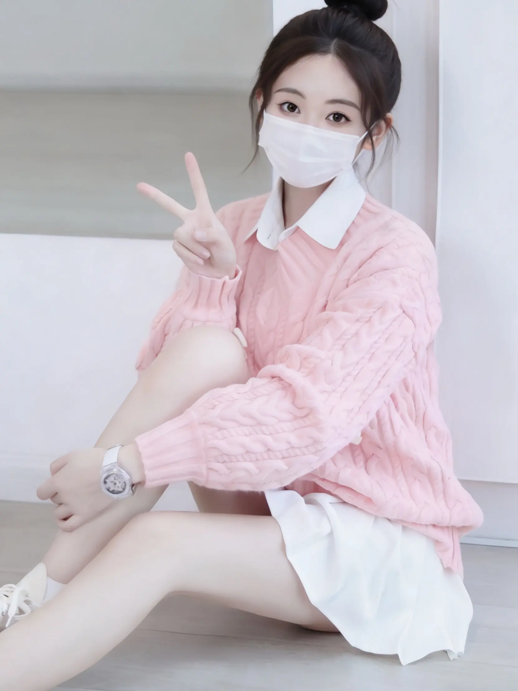 把樱花穿在身上｜这件粉毛衣也太温柔了🌸。谁懂啊！奶fufu的樱花粉+...