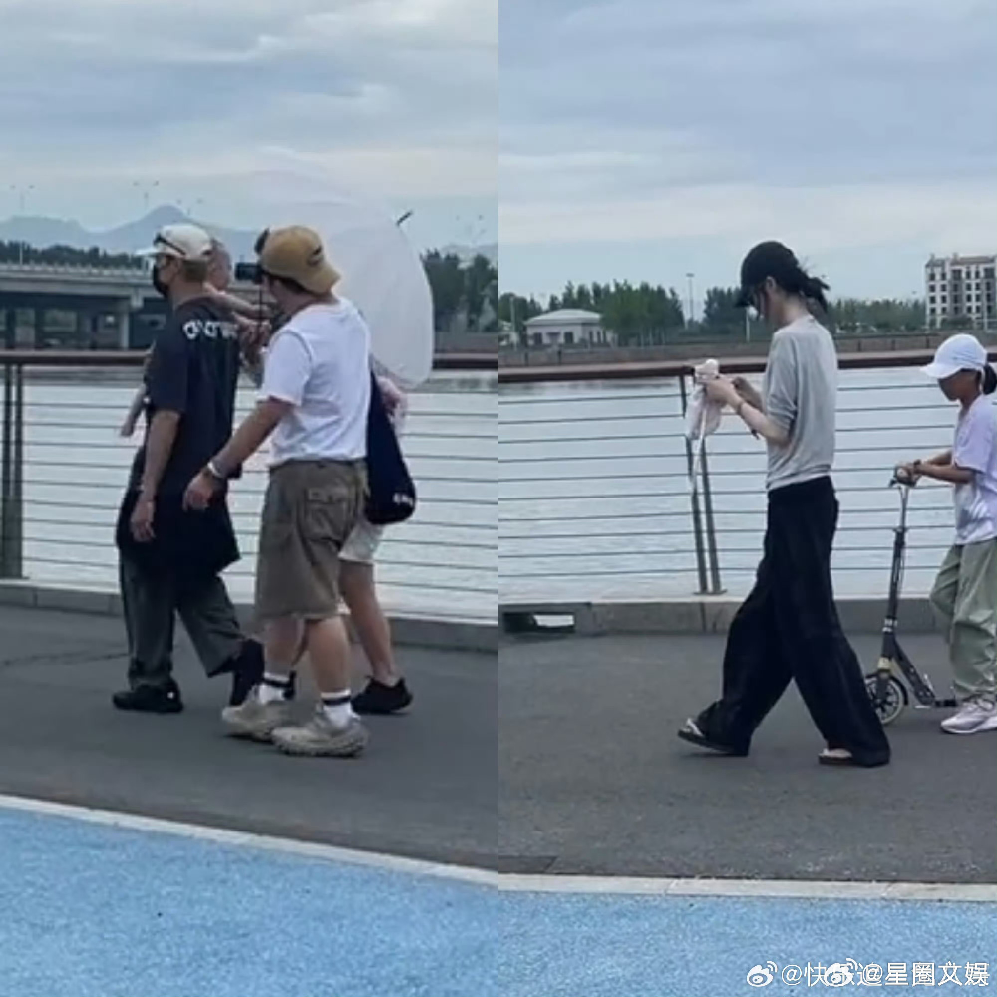 陈伟霆何穗带儿子出游陈伟霆单手抱娃 陈伟霆何穗带儿子出游 