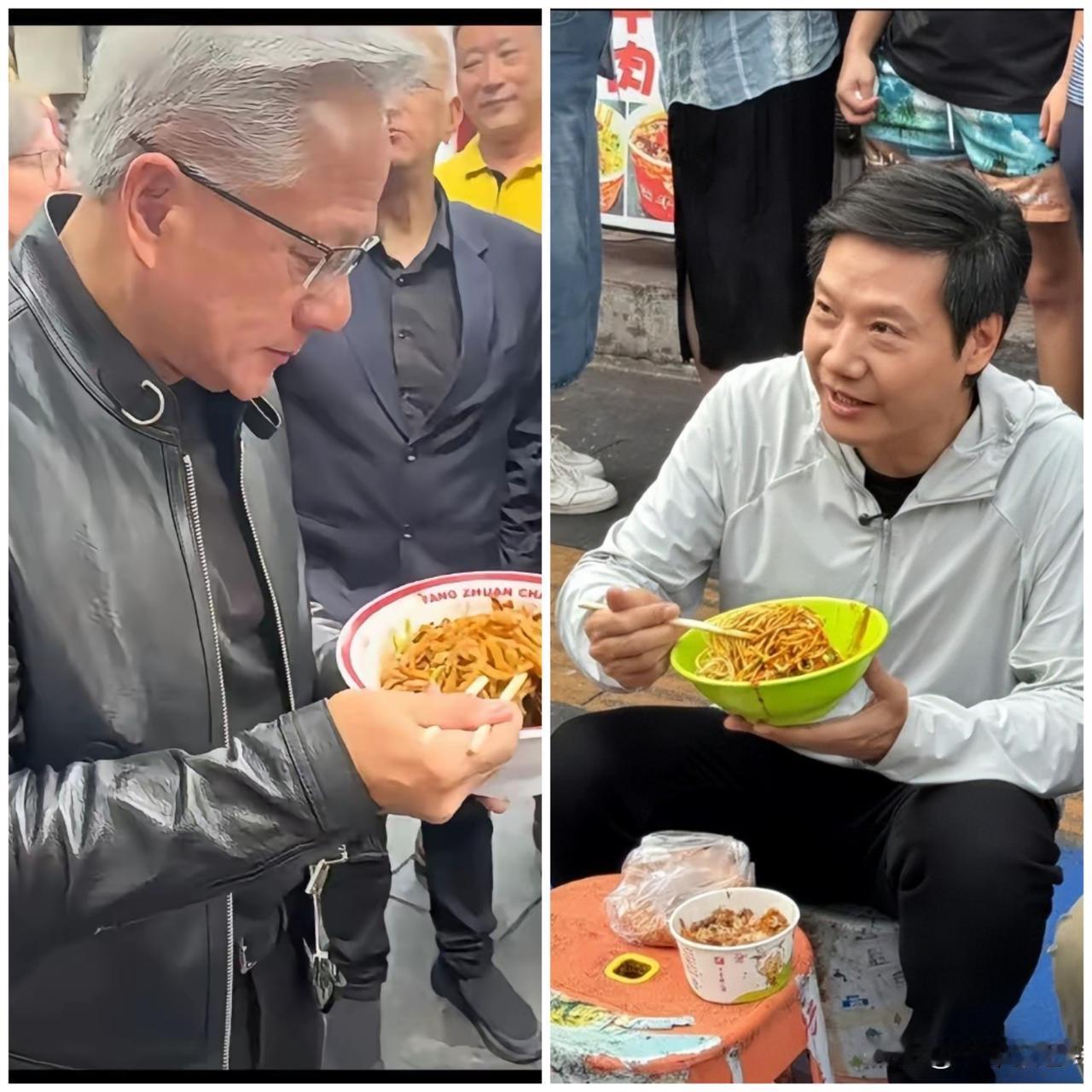 人都是吃五谷杂粮长大的，明星科学家也不例外！从吃的角度来说，黄仁勋和雷军没什么可