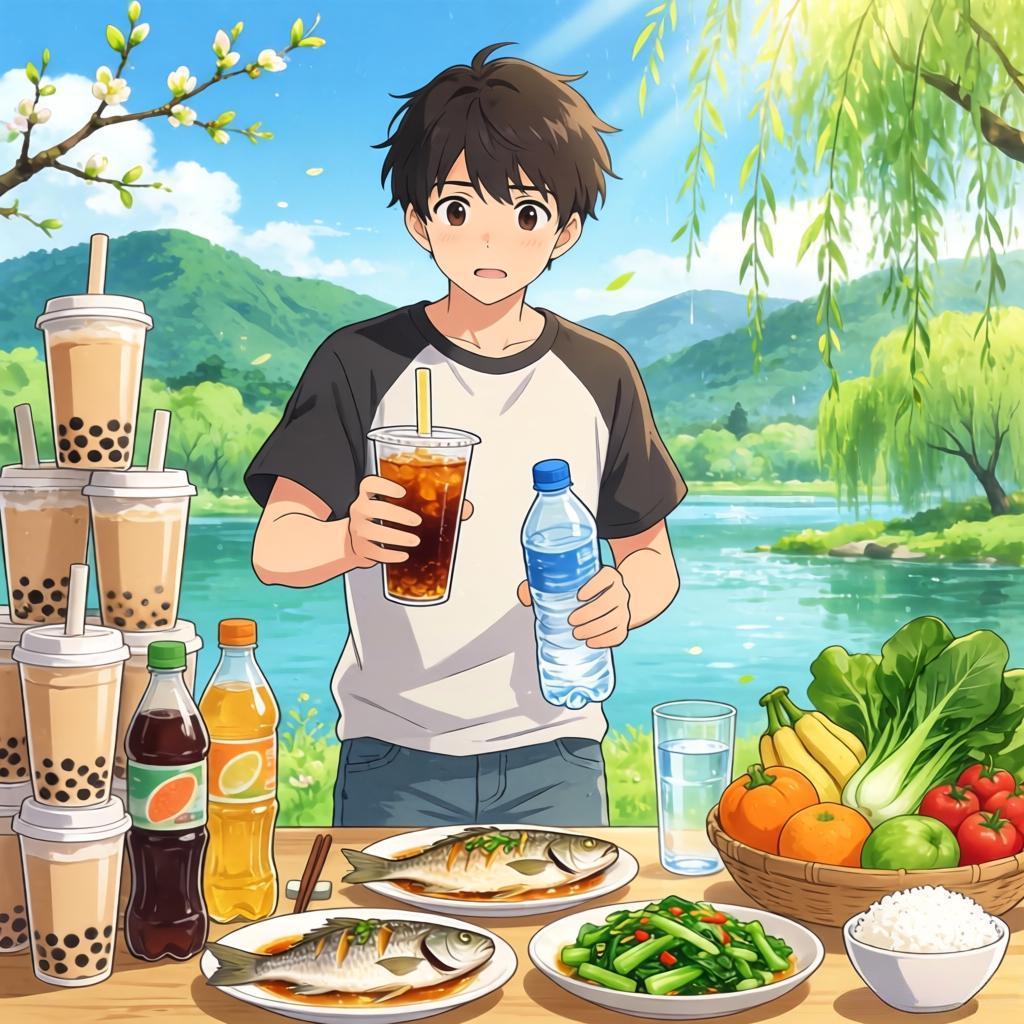 奶茶、饮料当水喝，高果糖摄入爆表！外卖、火锅、烧烤、夜宵不断，清明假期要保护好我