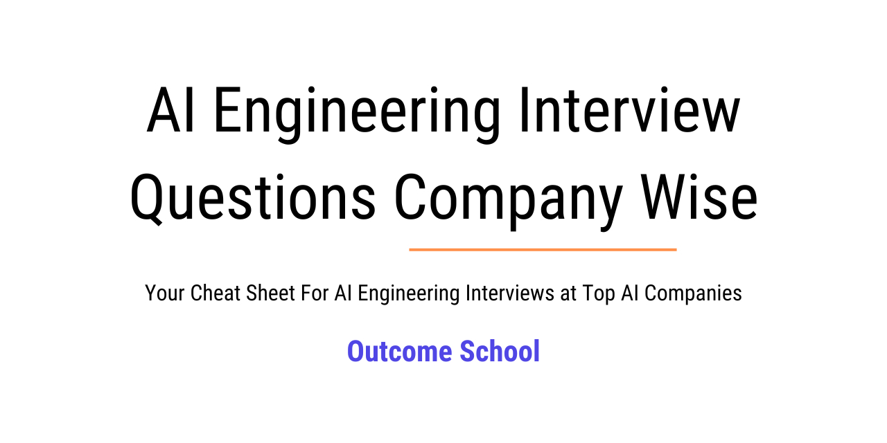一个按公司整理的 AI Engineering 面试题库。地址：github.c