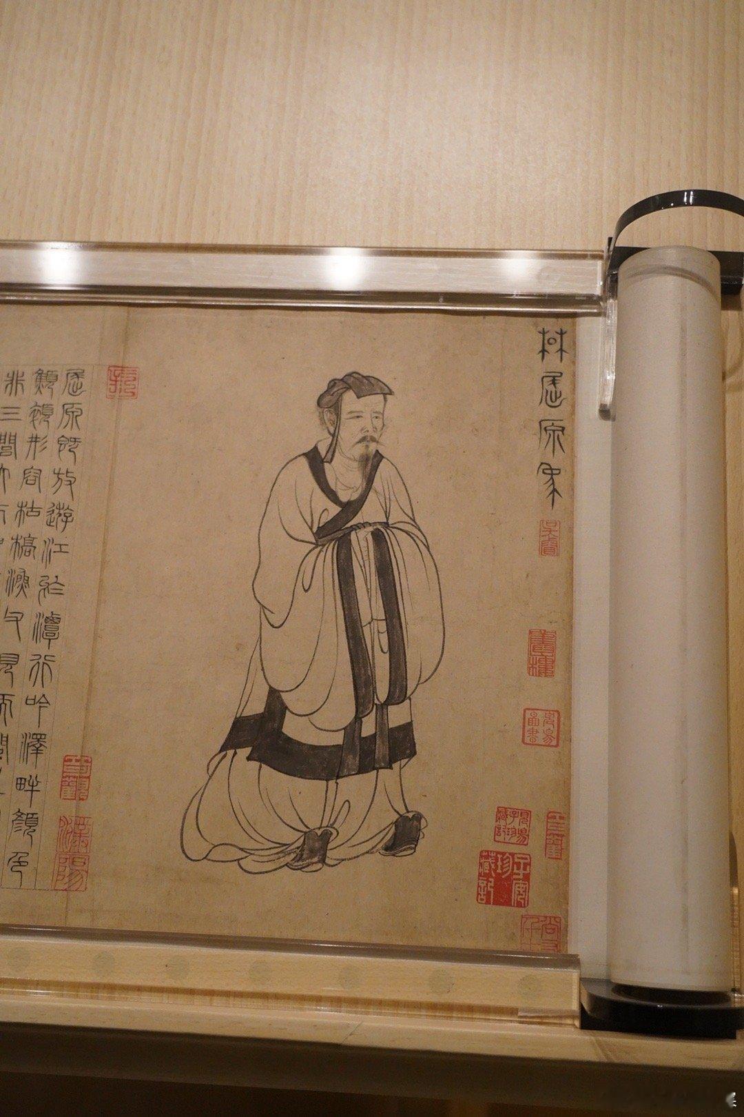 上海博物馆  书画馆IV元，张渥，九歌图卷 