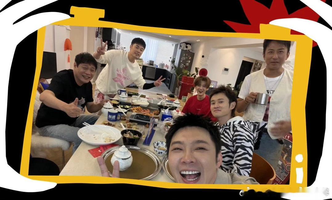 陈赫晒五哈团圆照陈赫晒汤圆🆘好全的团圆照 