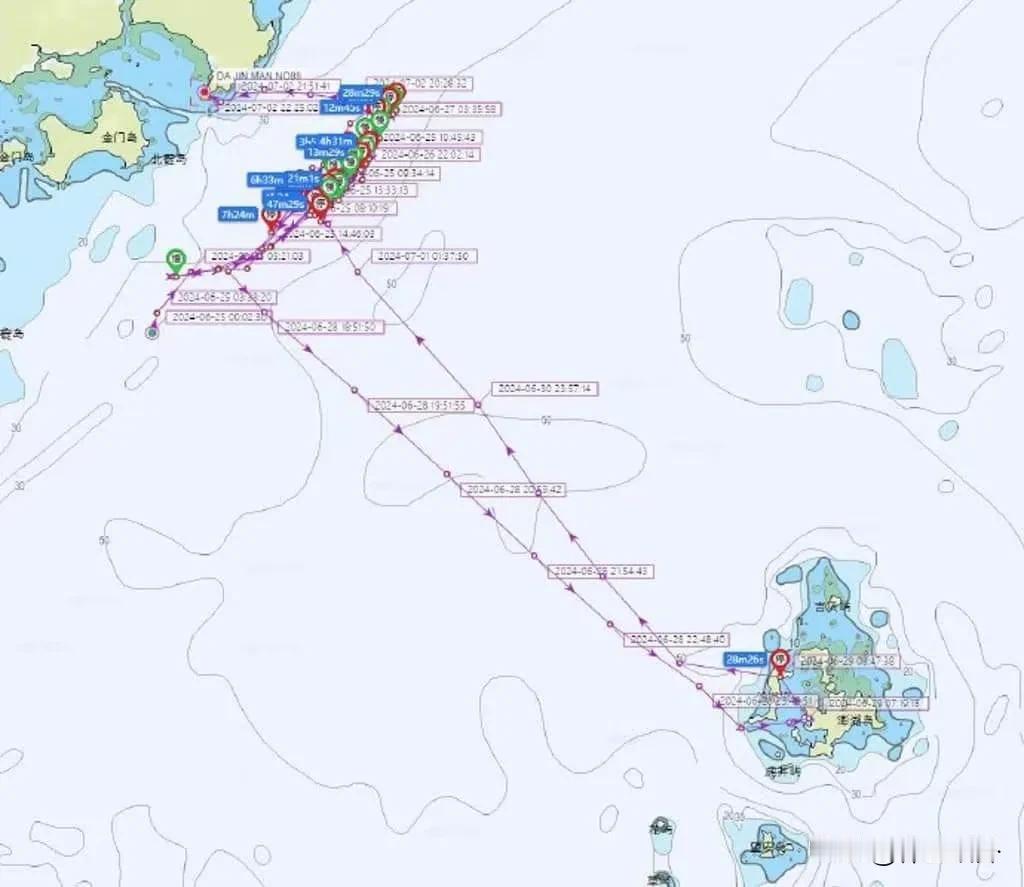 抓了一艘台湾渔船，对台湾海峡的管辖常态化。