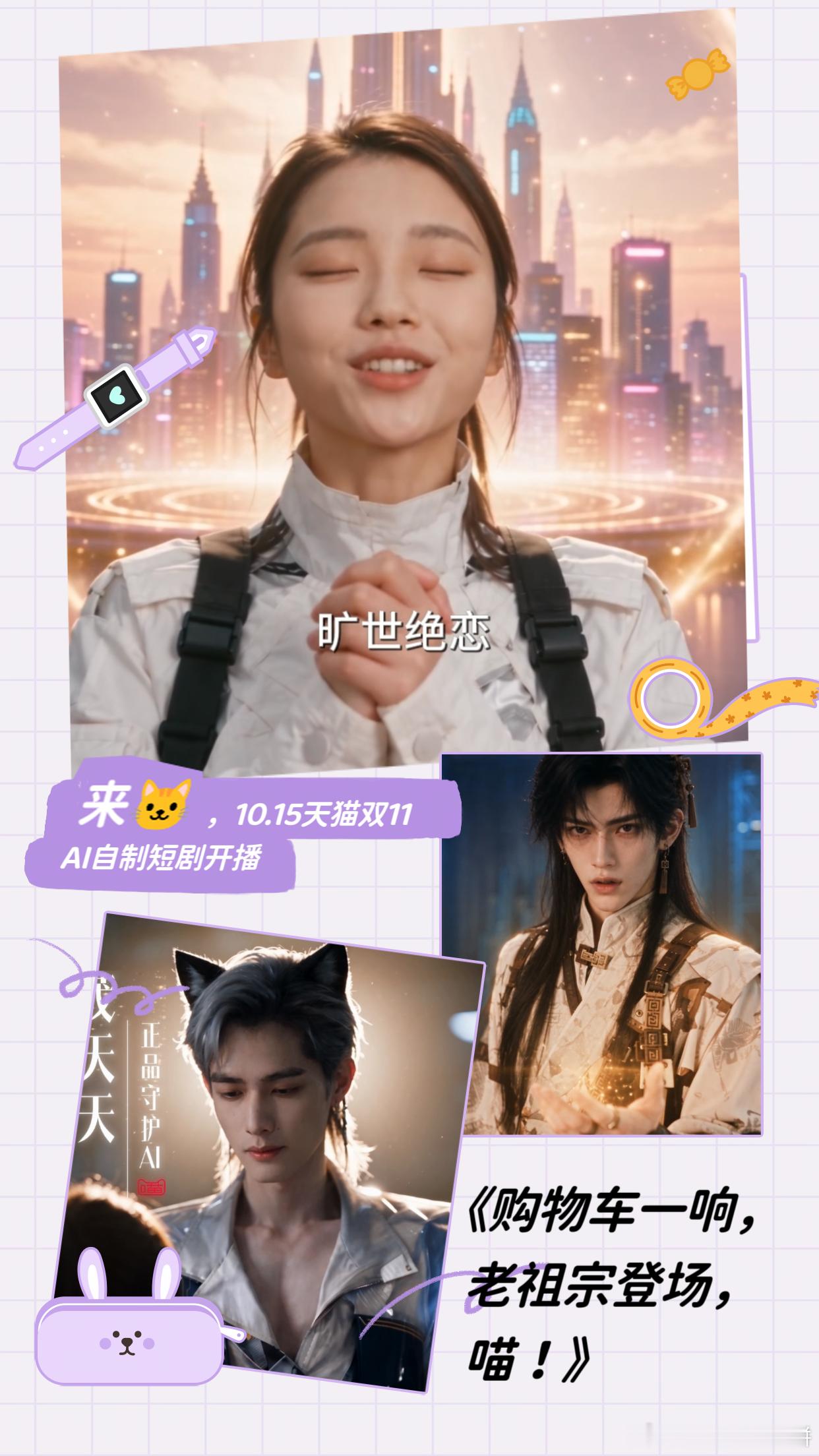 互联网顶流集体出演天猫AI短剧 把一众互联网熟面孔全部集结，化身各路神话人物开启