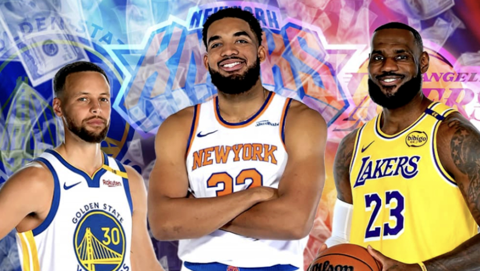 NBA常规赛美媒统计了目前NBA市值最高的十支队伍，其中勇士以113.3亿美元排