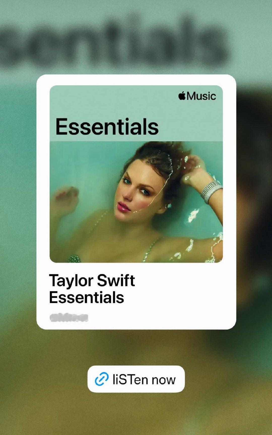 【News】Apple Music更新快拍宣传泰勒丝代表作列表配文liSTen 