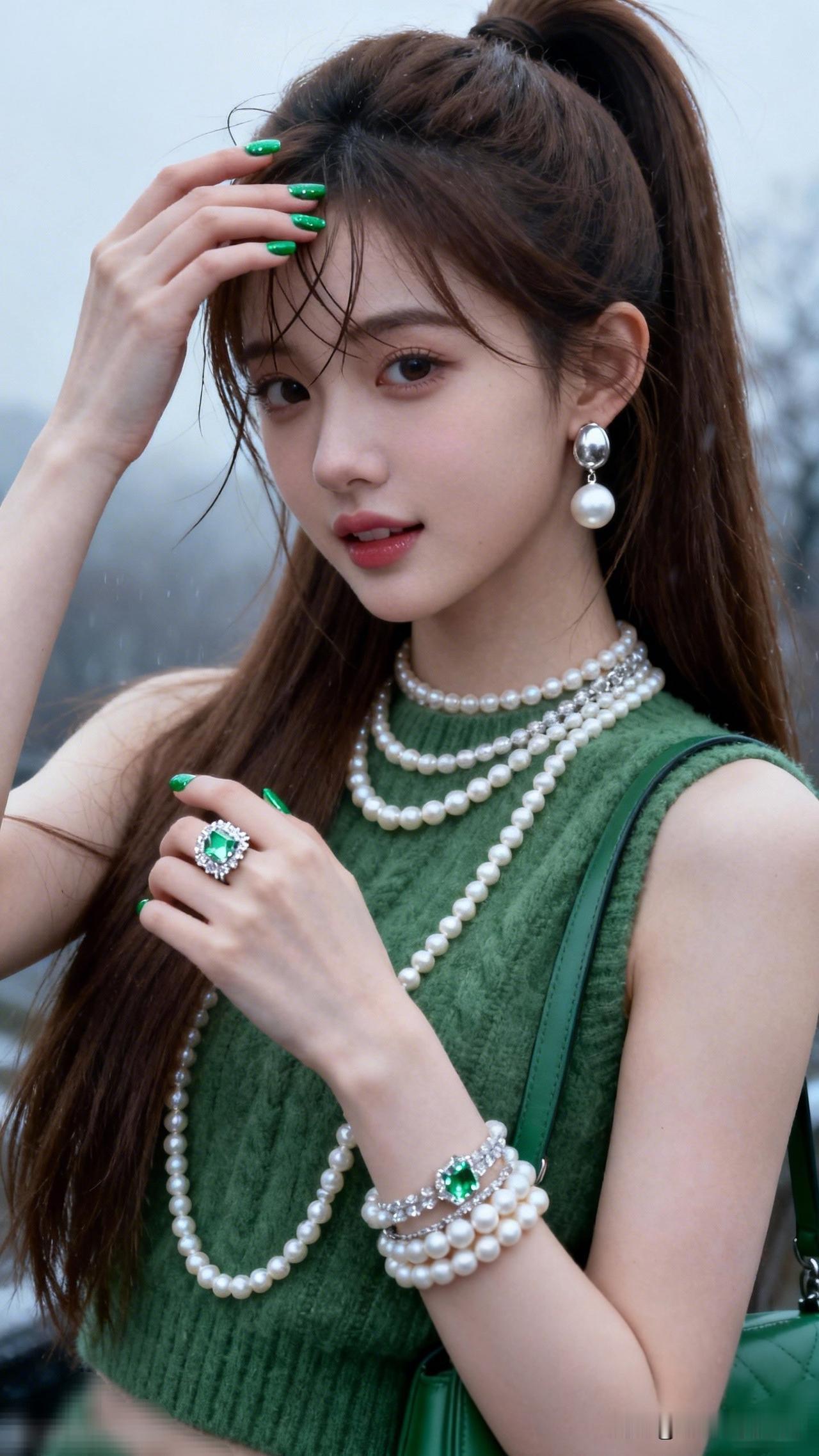 优雅珍珠配饰，尽显高贵气质！女人最耐看的长相是什么样的