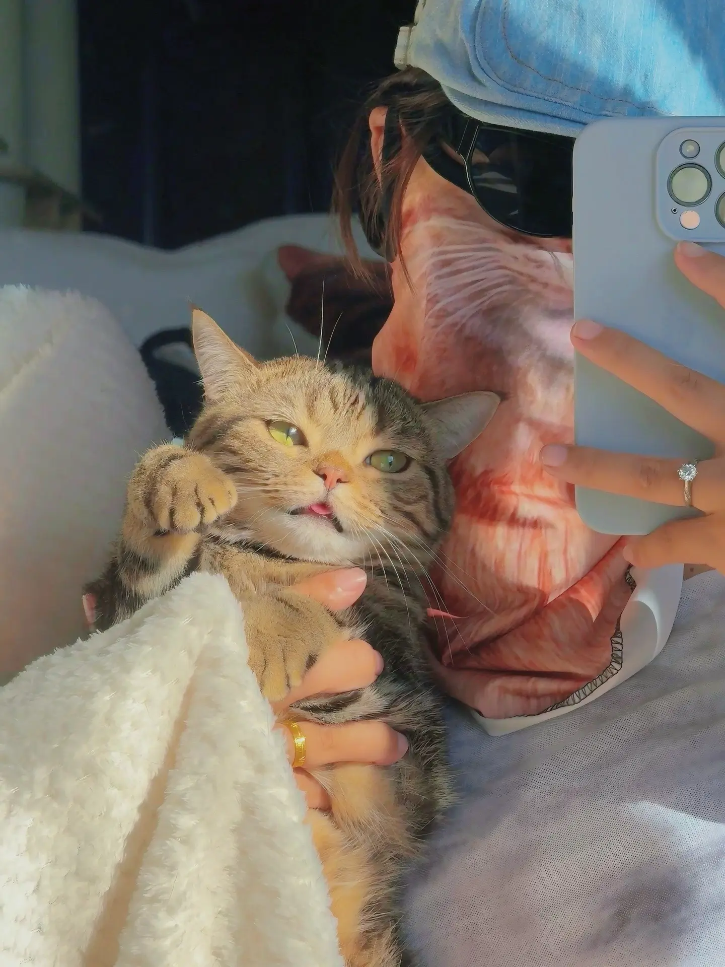 小猫咪你把舌头伸出开是为了可爱吗？我忍不了！