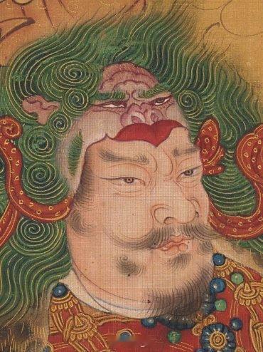 天龙八部罗叉女眾大明景泰五年八月初三日施绢本纵140厘米，横 79.5厘米 美国